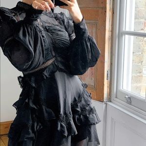 ASOS Design lace insert Victorian mini dress NWT